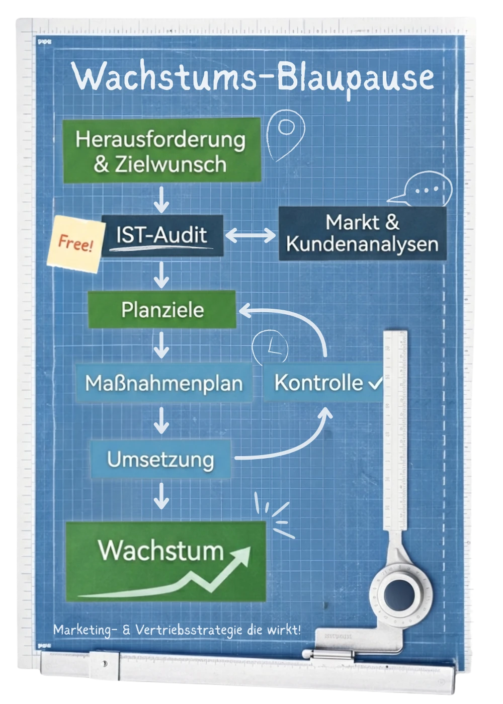 Wachstums-Blaupause Prozess – Ist-Analyse, Strategie, Wachstum